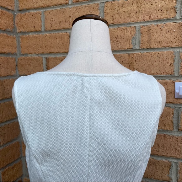 REVIEW White Peplum Top Size 8 Casual Work Office Corporate - Picture 5 of 7